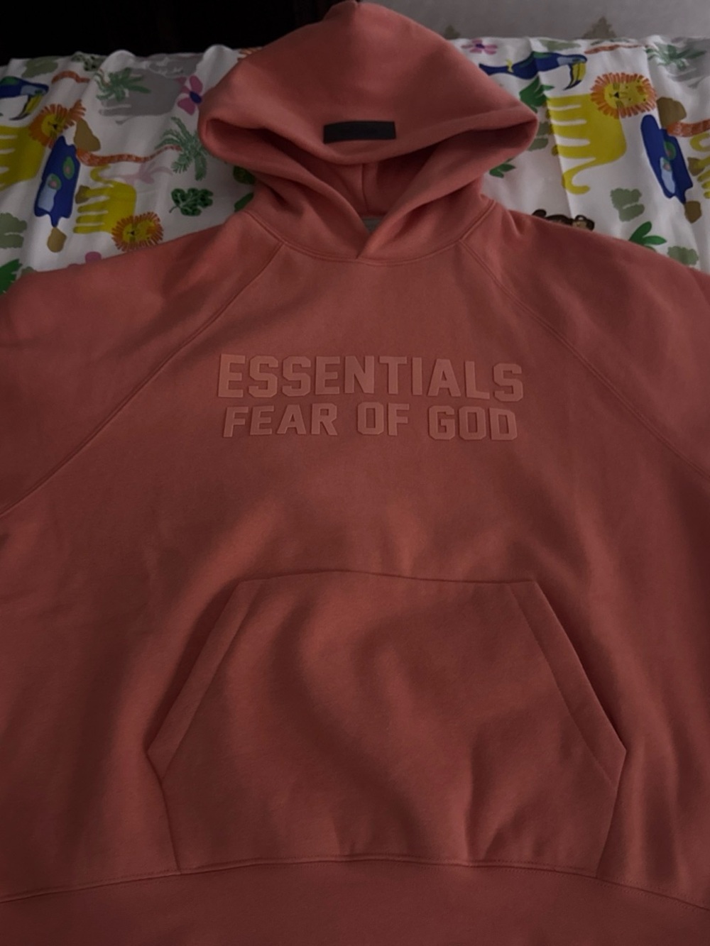 Essentials Fear of God Hoodie in Dusty Rose